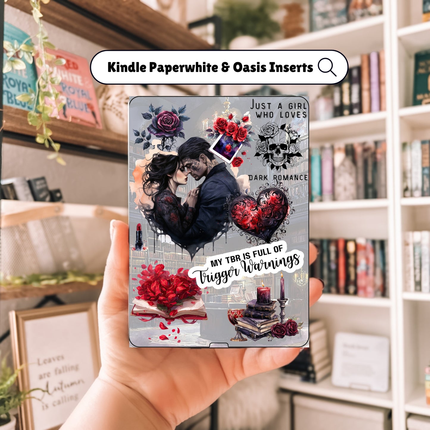 Kindle Case insert - Dark Romance