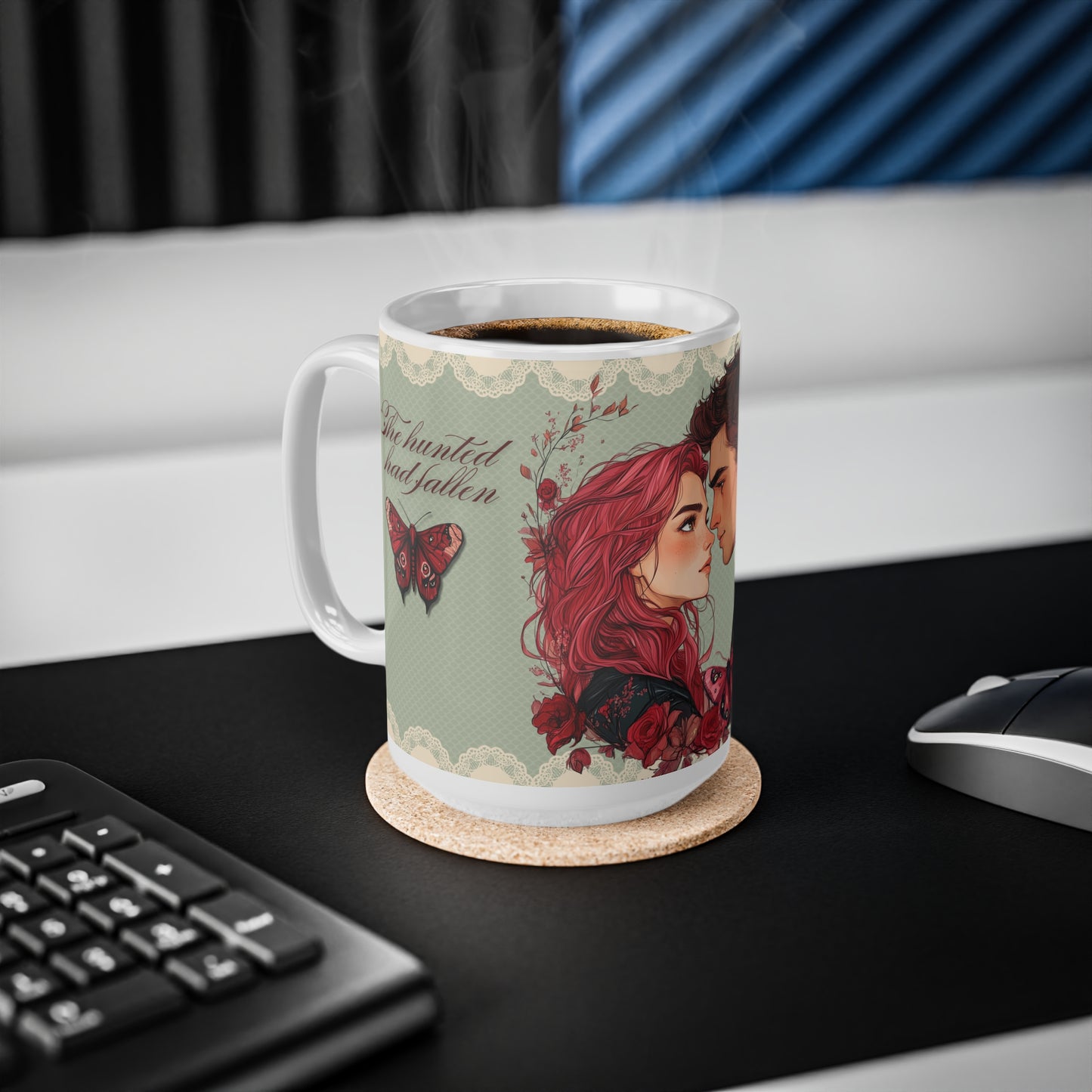 Crimson Moth | Heartless Hunter Ceramic Coffee Mug | 11oz & 15oz | Perfect Gift for Book Lovers