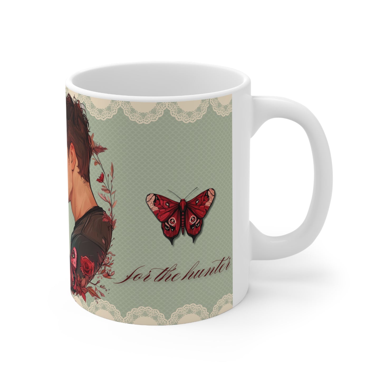 Crimson Moth | Heartless Hunter Ceramic Coffee Mug | 11oz & 15oz | Perfect Gift for Book Lovers