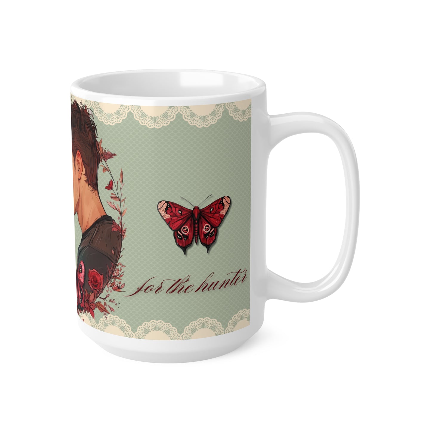 Crimson Moth | Heartless Hunter Ceramic Coffee Mug | 11oz & 15oz | Perfect Gift for Book Lovers