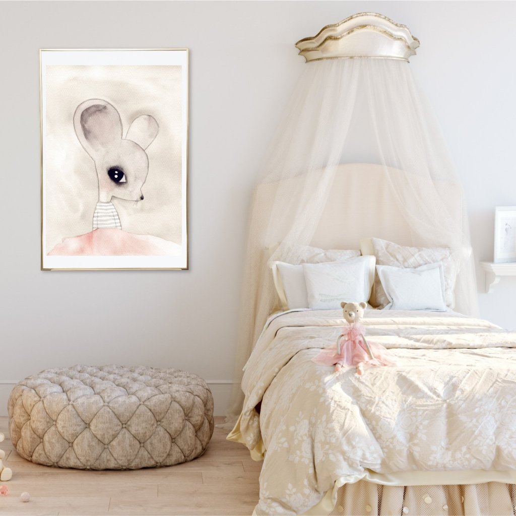 Little Mouse Ballerina Print