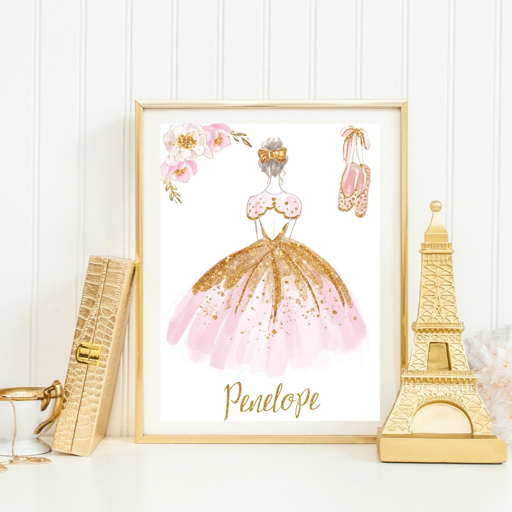 Personalised Ballerina Name Print